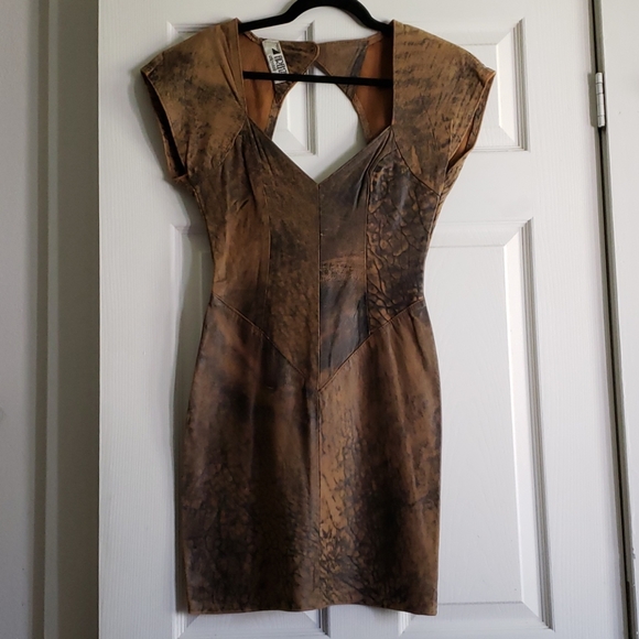 FIRENZE Dresses & Skirts - Vintage leather dress